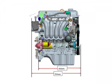 Motor a gasolina DVVT 1.3L