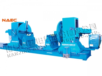 Máquina motorizada para montagem de flange deslizante e tubo