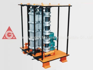 Máquina curvadora de painéis de telhado de aço