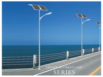 Luminária solar LED para iluminação pública