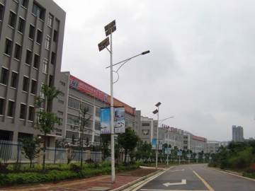 Luminária solar LED para iluminação pública