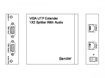 Extensor splitter VGA 1X2