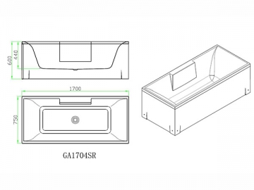 Banheira GA1704SR