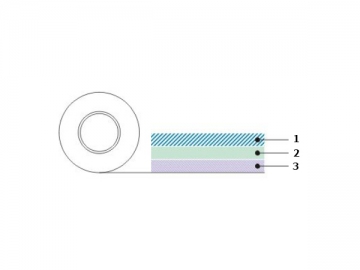 <strong>Fita dupla face de poliéster</strong>, série 7 <small>(com duplo liner de papel siliconado)</small>