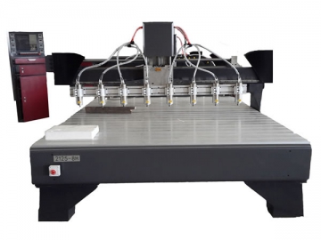 Fresadora CNC para madeira <br/><small>(8 cabeças)</small>