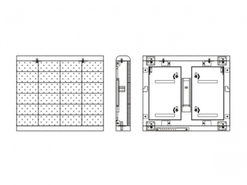 Telão LED para estádio <small>(Painel LED para estádio)</small>