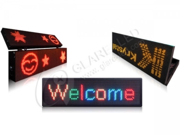 Placa LED para mensagens de boas-vindas