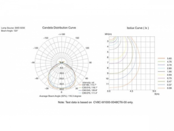 Lâmpada LED linear para exterior CV8C