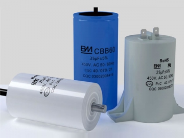 Capacitor de partida de motor CBB60