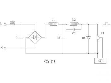 Capacitor eletrolítico para circuitos suavizadores