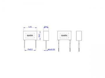 Capacitor MKP-X2 de supressão de interferência electromagética