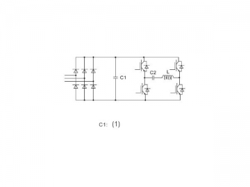 Capacitor de polipropileno metalizado DC-Link, em forma redonda