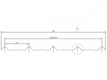 Telha UPVC <small> (Telha de plástico 900mm)</small>