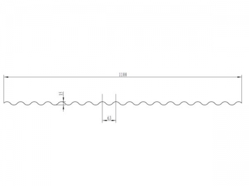 Telha UPVC  <small>(Telha ondulada 1100mm)</small>