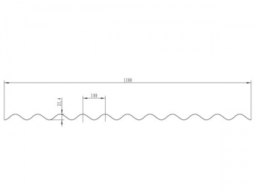 Telha UPVC  <small>(Telha ondulada 1100mm)</small>