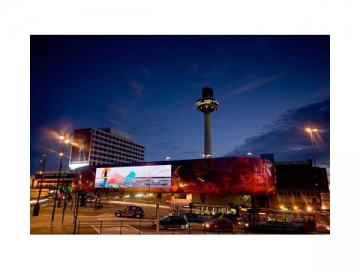 Painel de LED outdoor de instalação fixa, série L