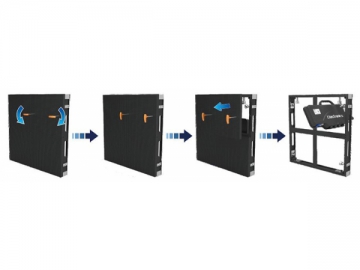 Painel de LED outdoor tipo locação, série RX