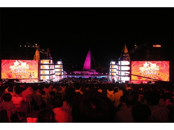 Painel de LED outdoor tipo locação, série RX