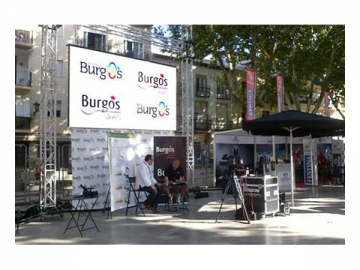 Painel de LED outdoor tipo locação, série RX