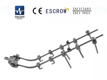 Sistema de fixação da coluna vertebral-Parafuso e haste-KCO3.2