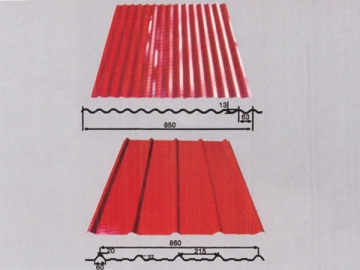 Perfiladeira para painéis de parede e de teto