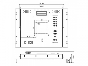 Monitor LCD profissional montado em rack - TL-S1700HD/SD/NP