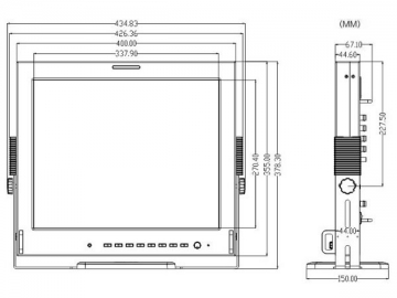 Monitor LCD profissional - TL-P1700HD