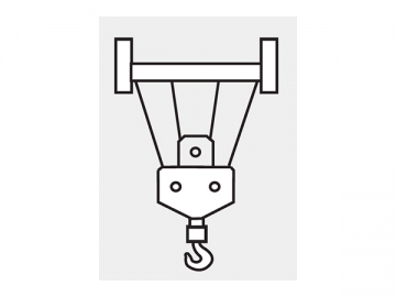 Guindaste de torre/Grua torre flat top, QTZ125 (6513,6)