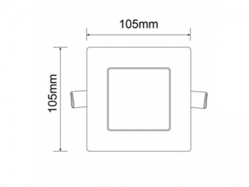 Painel de embutir LED