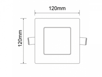 Painel de embutir LED