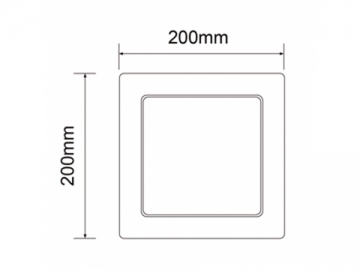 Painel de embutir LED