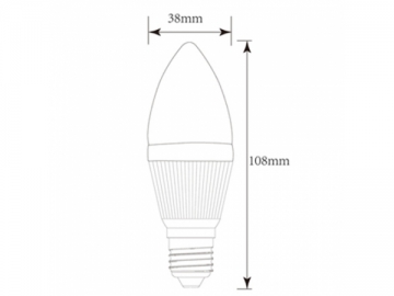 Lâmpada LED tipo vela