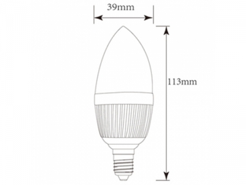 Lâmpada LED tipo vela