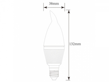 Lâmpada LED tipo vela