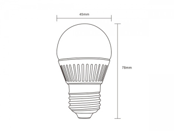 Lâmpada bulbo LED regulável