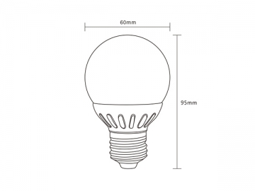 Lâmpada bulbo LED regulável