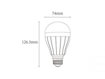 Lâmpada bulbo LED regulável