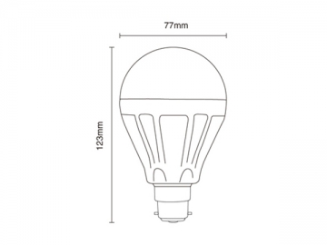 Lâmpada bulbo LED regulável