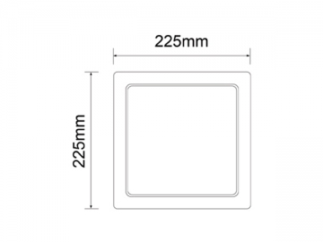 Painel de embutir LED regulável