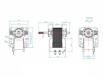 Motor de pólo sombreado TL6330