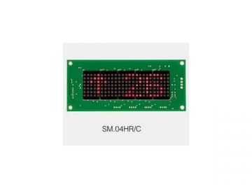 Placa indicadora e de chamada LED serial com matriz de ponto para elevador