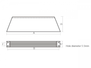 Resistor de caixa de alumínio