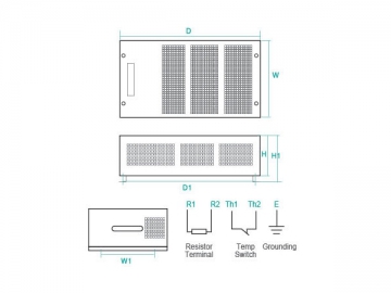 Caixa de resistor de frenagem