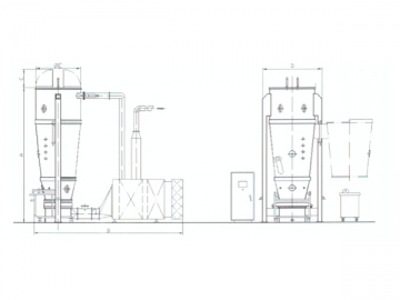 Máquina de revestimento de granulação de leito fluidizado