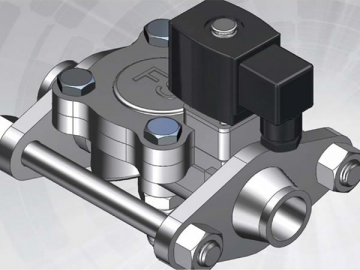 Válvula solenoide para amônia