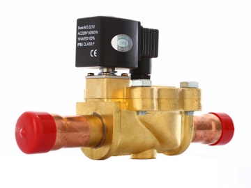Válvulas solenoides de fluxo direcional de duas vias