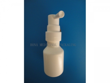 Bomba de spray oral com aplicador curto