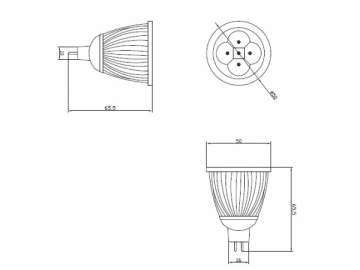 Refletor LED MR16 5W