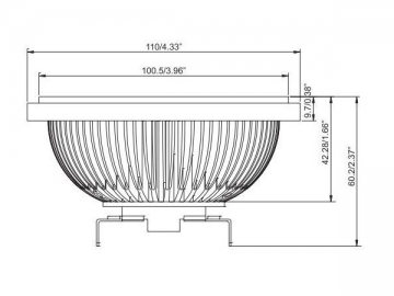 Refletor LED AR111 9*2W