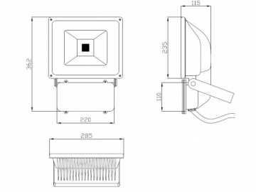 Holofote LED 80W